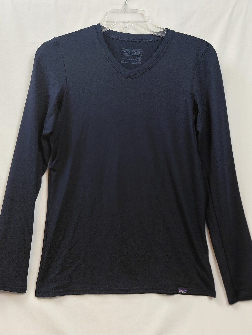 Patagonia Daily Capilene Baselayer Women's Size XS Navy Blue V Neck